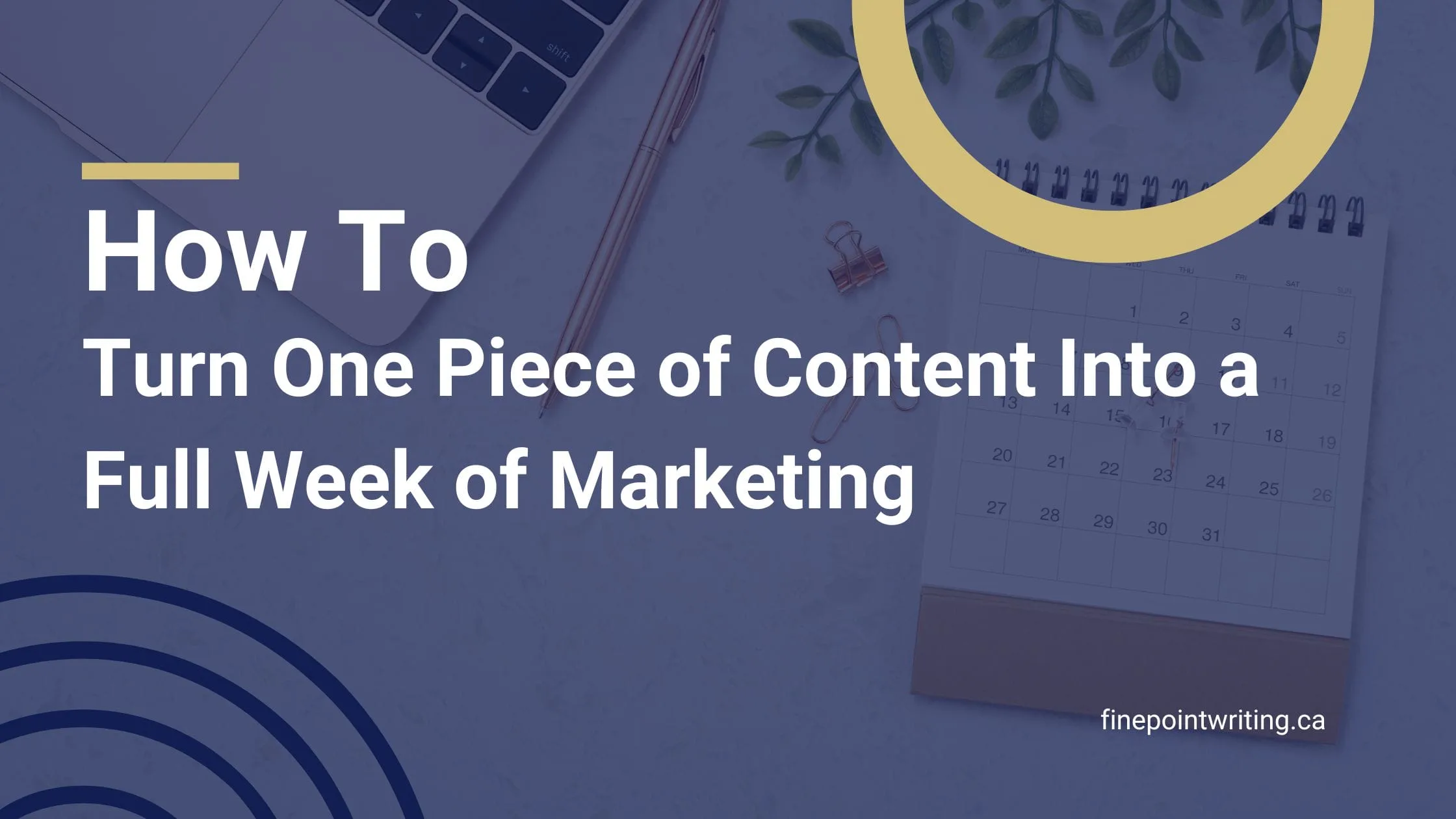 Stop creating content from scratch every week. Here's the repurposing system that turns one blog post into a full week of strategic marketing content.