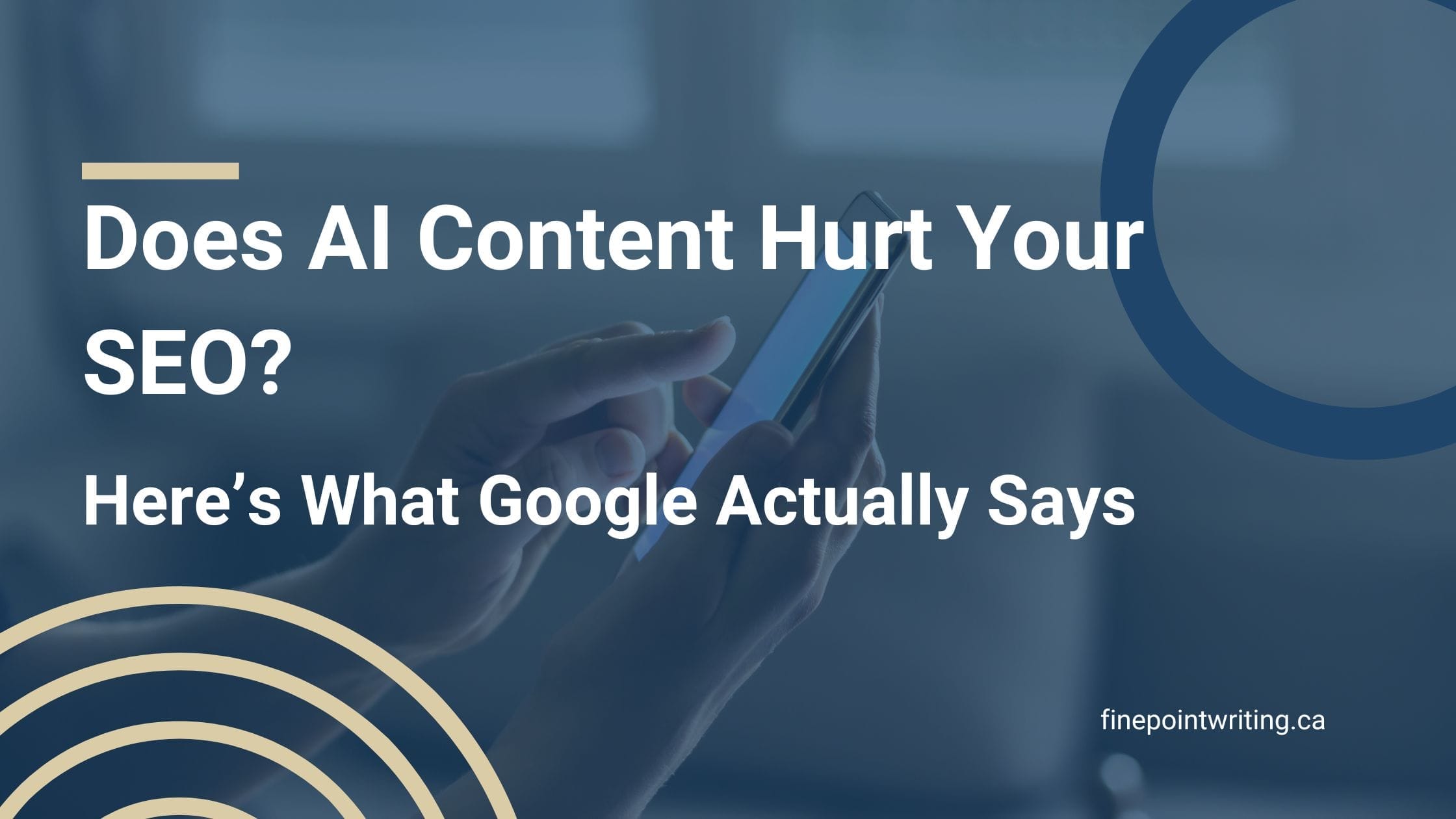 Worried AI content hurts your SEO? Here's what Google actually rewards, what gets penalized, and how a real strategy protects your rankings.