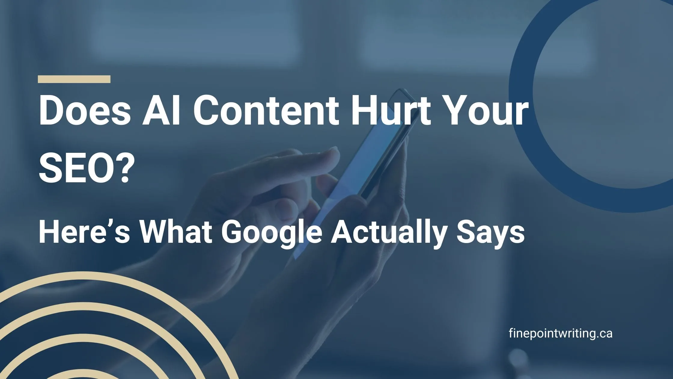 Worried AI content hurts your SEO? Here's what Google actually rewards, what gets penalized, and how a real strategy protects your rankings.